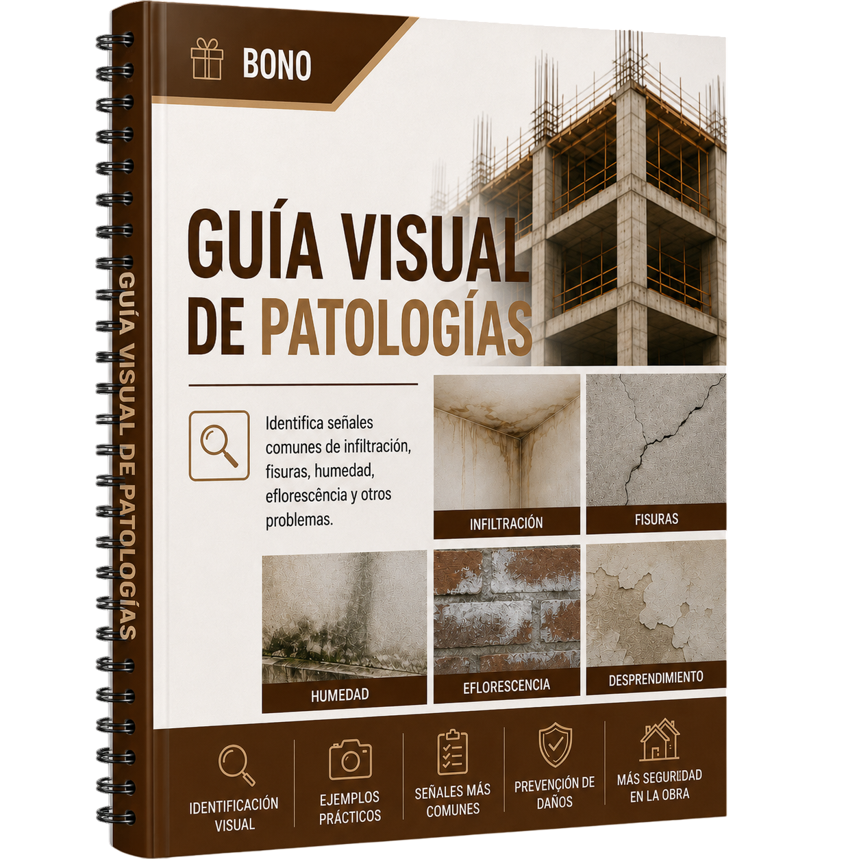 Mockup do bônus Guia Visual de Patologias